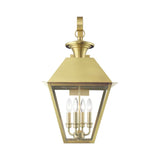 Wentworth 4 Light Outdoor Sconce in Natural Brass (27222-08)