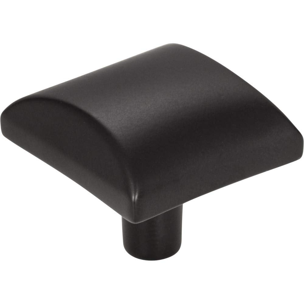 Elements 525MB 1-1/8" Overall Length Matte Black Square Glendale Cabinet Knob