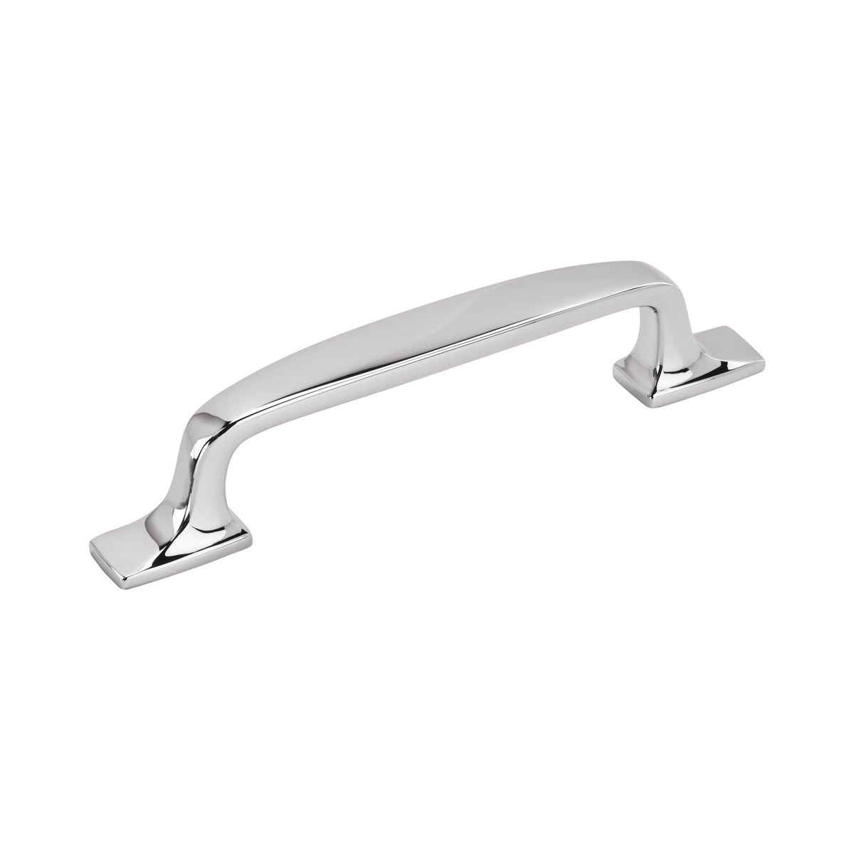Amerock Cabinet Pull Polished Chrome 3-3/4 inch (96 mm) Center to Center Highland Ridge 1 Pack Drawer Pull Drawer Handle Cabinet Hardware