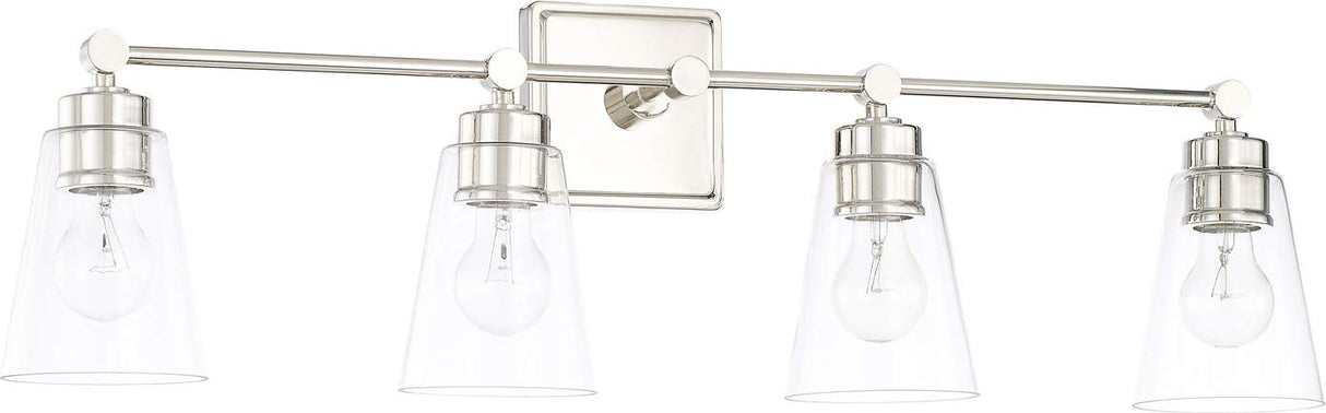 Capital Lighting 121841PN-432 Rory 4 Light Vanity Polished Nickel