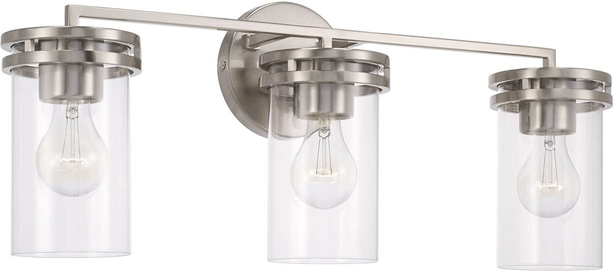 Capital Lighting 148731BN-539 Fuller 3 Light Vanity Brushed Nickel
