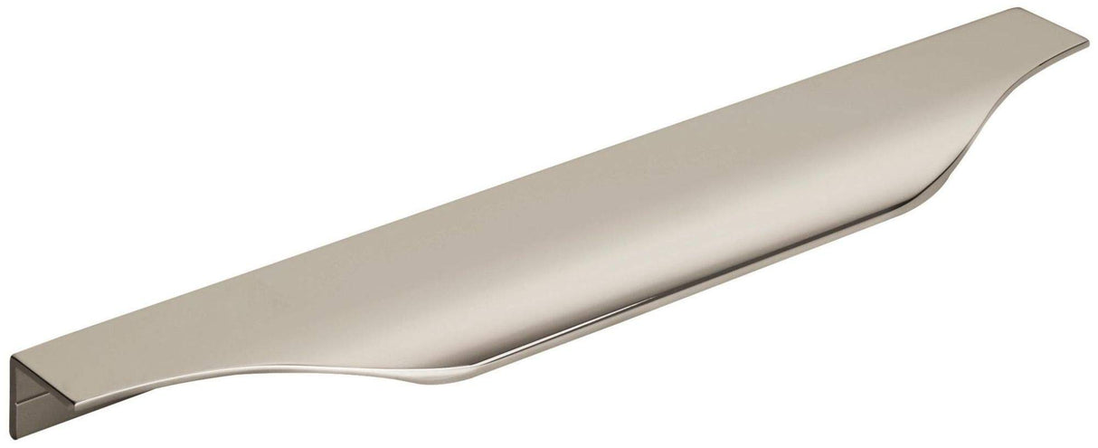Amerock Cabinet Edge Pull Polished Nickel 8-9/16 inch (217 mm) Center to Center Aloft 1 Pack Drawer Pull Drawer Handle Cabinet Hardware