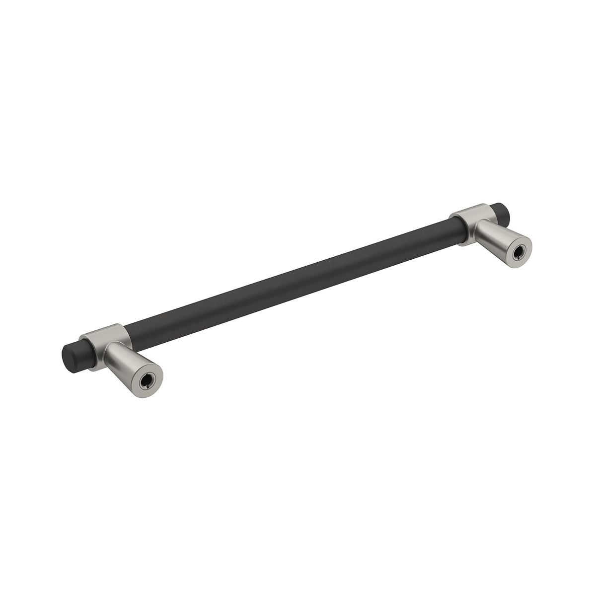 Amerock Cabinet Pull Matte Black/Satin Nickel 6-5/16 inch (160 mm) Center-to-Center Mergence 1 Pack Drawer Pull Cabinet Handle Cabinet Hardware