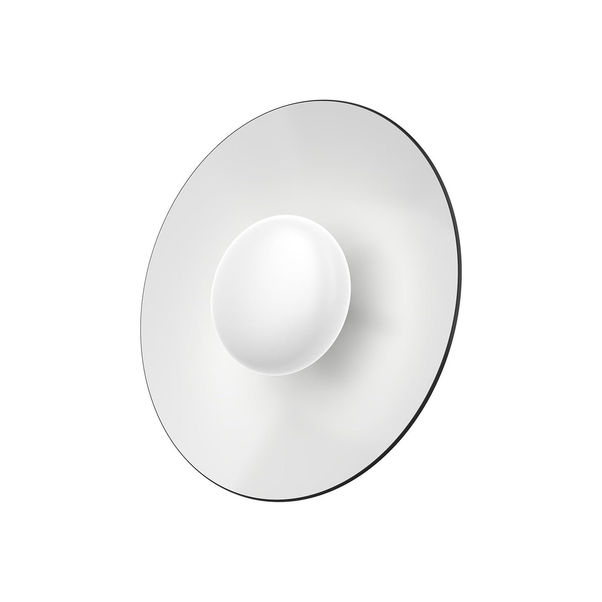 Kuzco FM22815-BK/WH CRUZ 15" FLUSH MOUNT BLACK OUTER WHITE INNER METAL SHADE 12W 120VAC WITH LED DRIVER 3000K 90CRI