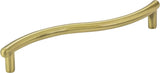 Elements Z205BB 128 mm Center-to-Center Brushed Brass Wavy Capri Cabinet Pull