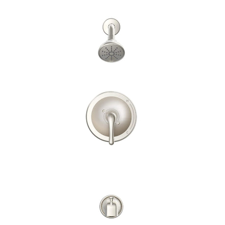 Gerber G00G9317BNTC Brushed Nickel Maxwell Single Handle Tub & Shower Trim Kit & TRE...