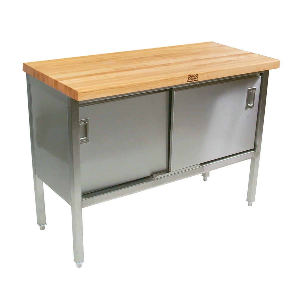 John Boos EBSW7-3072 72 x 30" 36.5" Work Table with Sliding Doors