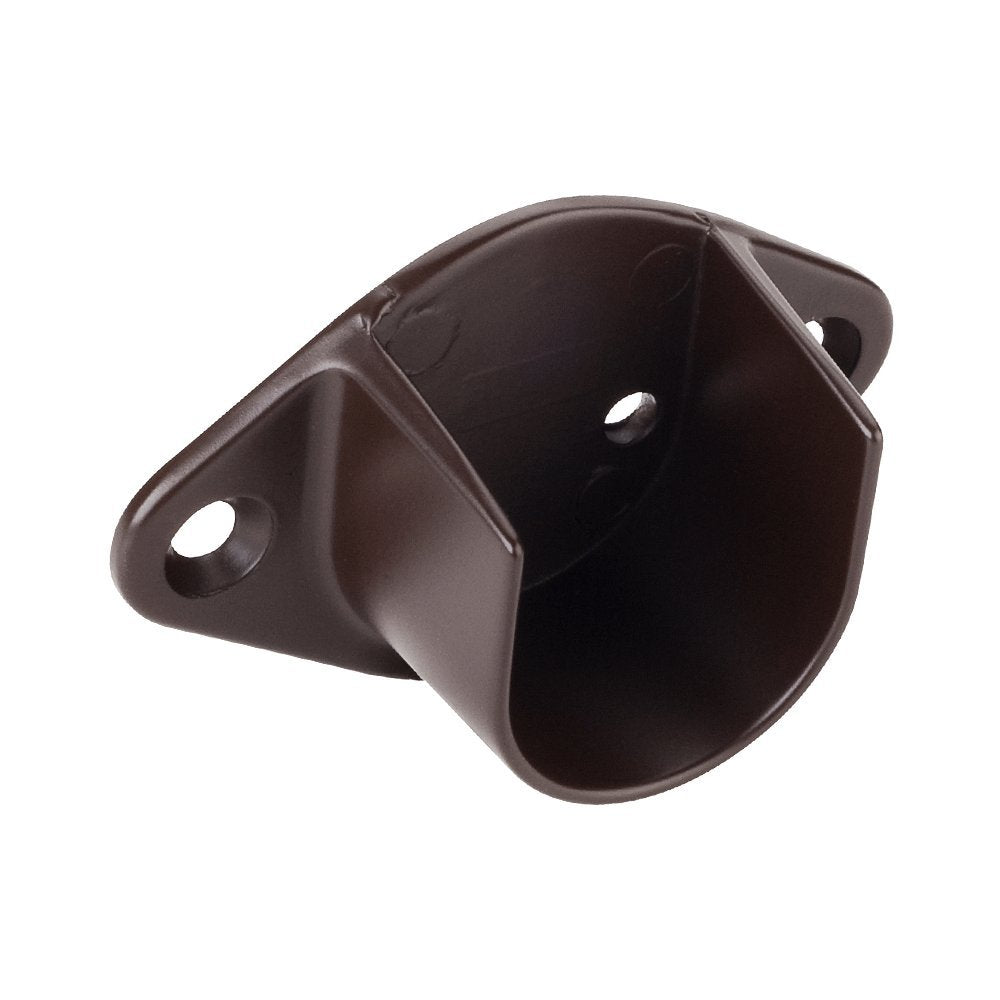 Hardware Resources M7260 Chrome Closed Screw-In Mounting Bracket for 1-1/16" Round Closet Rods