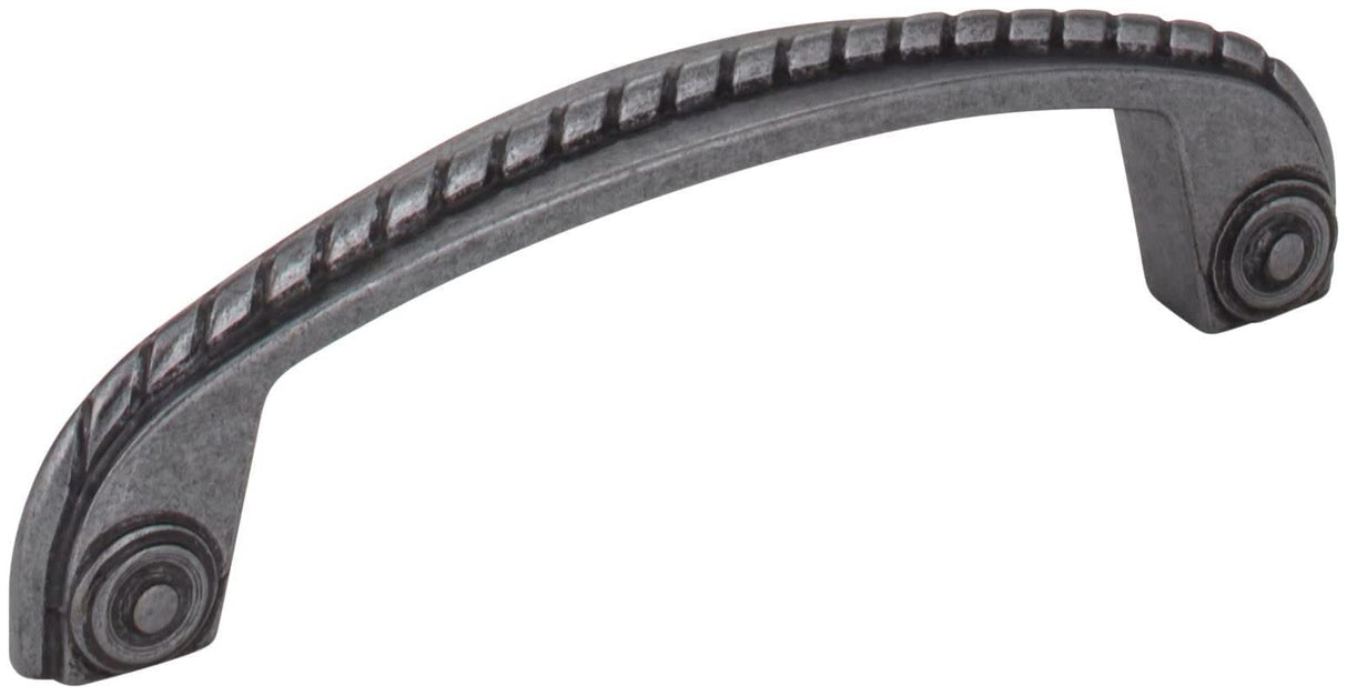 Jeffrey Alexander Z261-96-DACM 96 mm Center-to-Center Gun Metal Rope Rhodes Cabinet Pull
