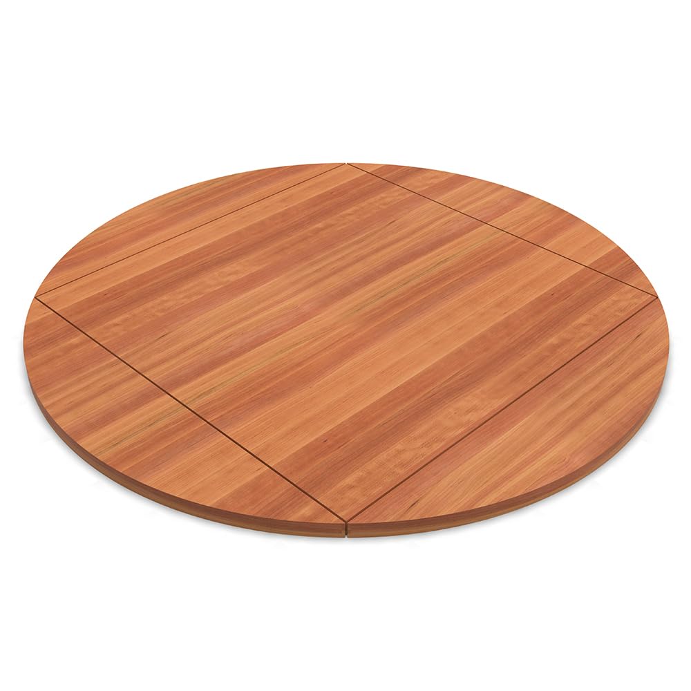 John Boos RTC-42-DL4 Cherry Four Corner Drop Leaf Restaurant Dining Tops, Premium Full Length Rails, 1-1/2" Thick