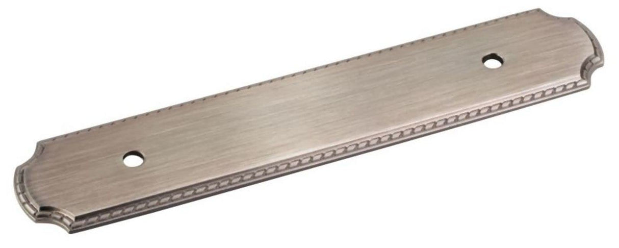 Jeffrey Alexander B812-96R-BNBDL 6-1/8" O.L. (96 mm Center-to-Center) Brushed Pewter Rope Pull Backplate