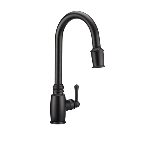 Gerber D454057BS Satin Black Opulence Single Handle Pull-down Kitchen Faucet