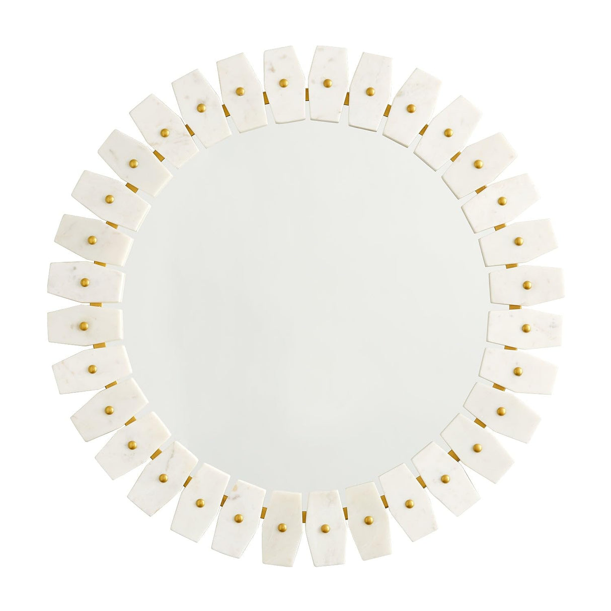 Capital Lighting 735404MM Mirror Marble Frame Mirror Marble with Brushed Brass Metal