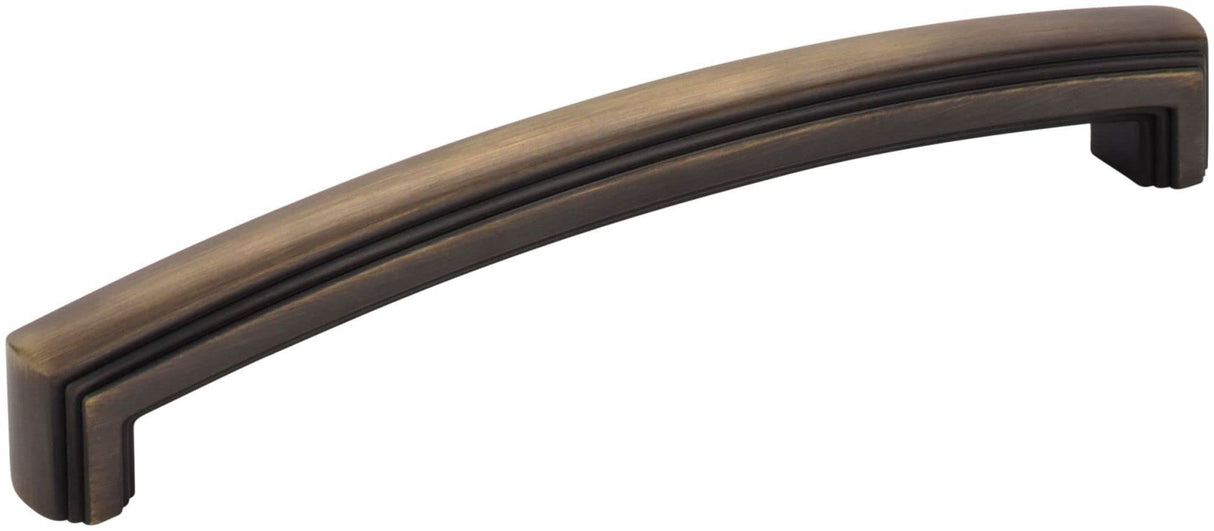 Jeffrey Alexander 519-160ABSB 160 mm Center-to-Center Antique Brushed Satin Brass Delgado Cabinet Pull