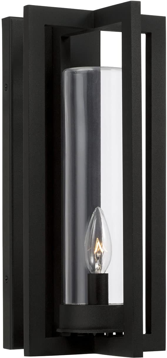 Capital Lighting 948211BK Kent 1 Light Outdoor Wall Lantern Black