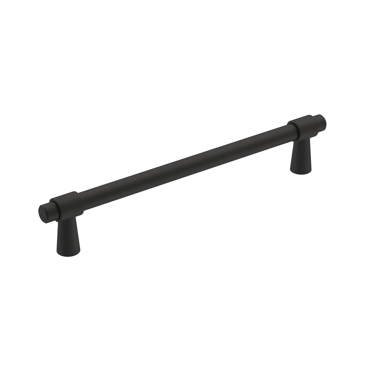 Amerock Cabinet Pull Matte Black 6-5/16 inch (160 mm) Center-to-Center Destine 1 Pack Drawer Pull Cabinet Handle Cabinet Hardware