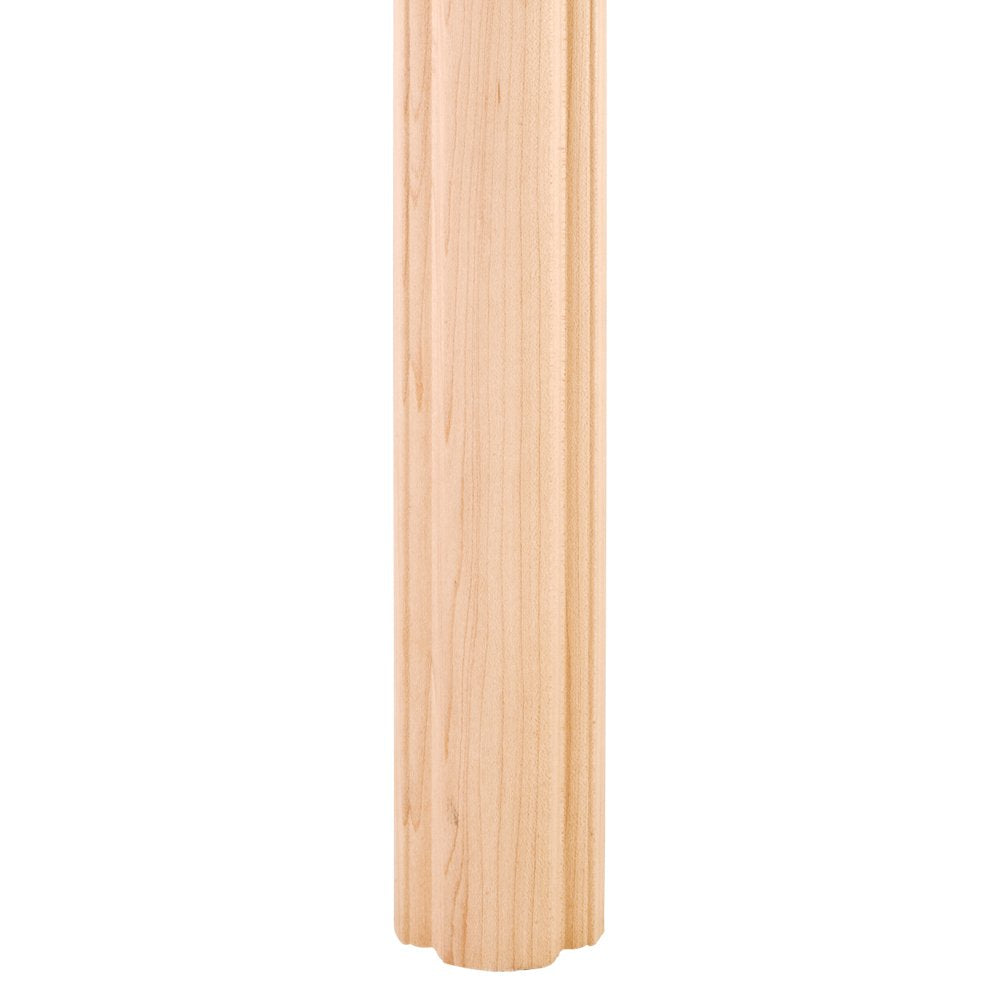 Hardware Resources P3S-WB 3-1/2" W x 1-3/4" D x 35-1/2" H White Birch Rope Split Post
