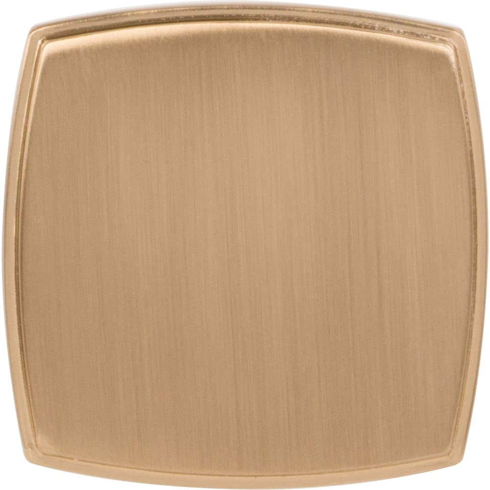 Jeffrey Alexander 141L-SBZ 1-3/4" Overall Length Satin Bronze Square Renzo Cabinet Knob