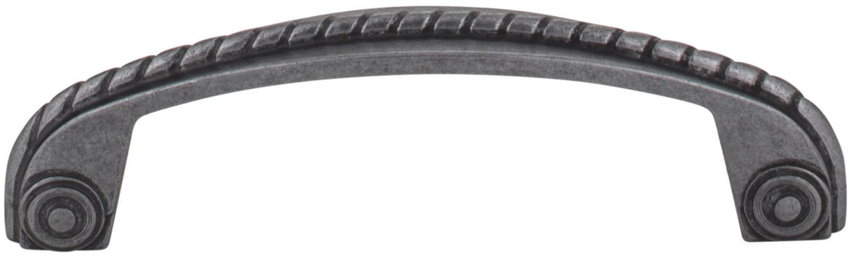 Jeffrey Alexander Z261-96-DACM 96 mm Center-to-Center Gun Metal Rope Rhodes Cabinet Pull