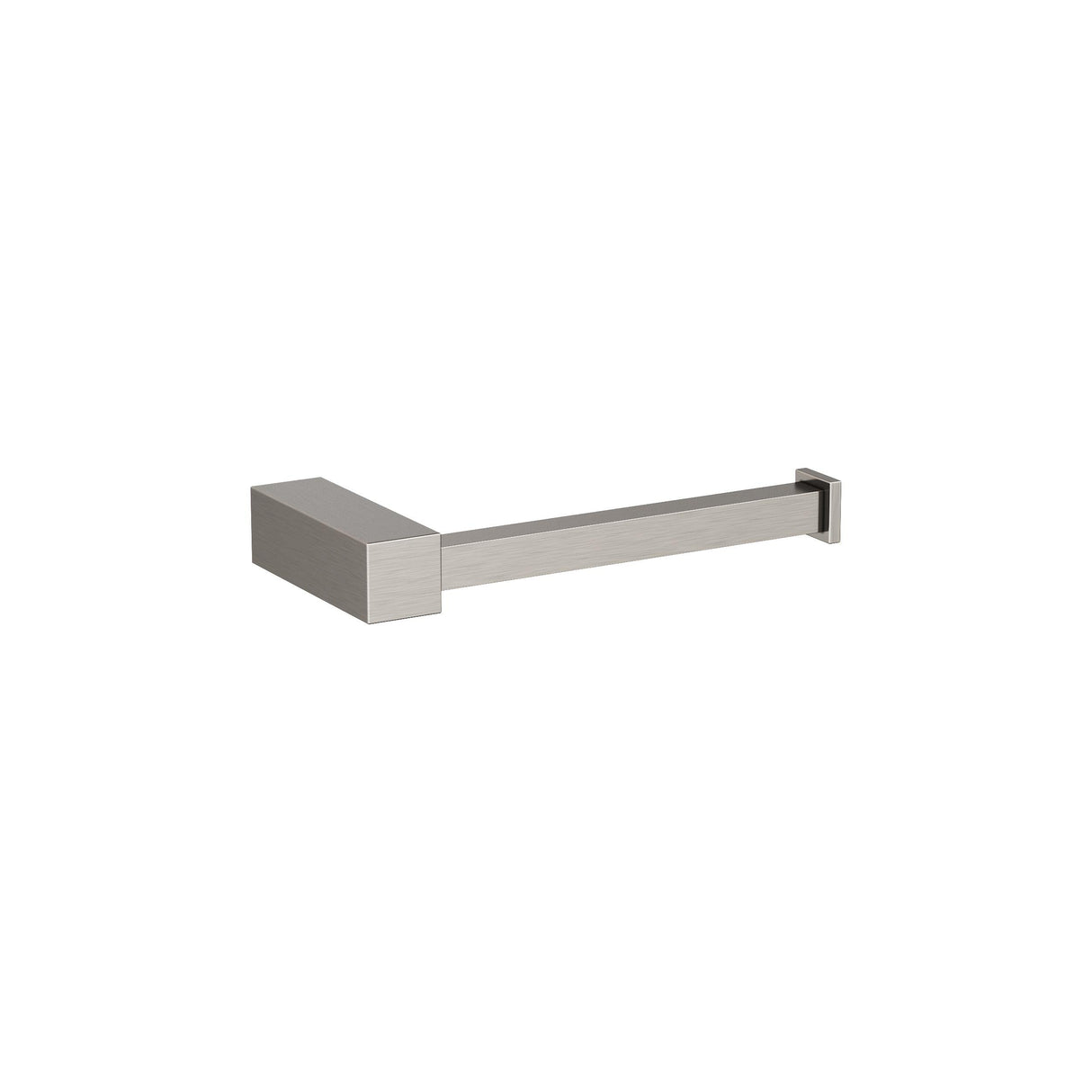 Amerock BH36081G10 Brushed Nickel Single Post Toilet Paper Holder 5-7/8 in. (149 mm) Length Toilet Tissue Holder Monument Bath Tissue Holder Bathroom Hardware Bath Accessories