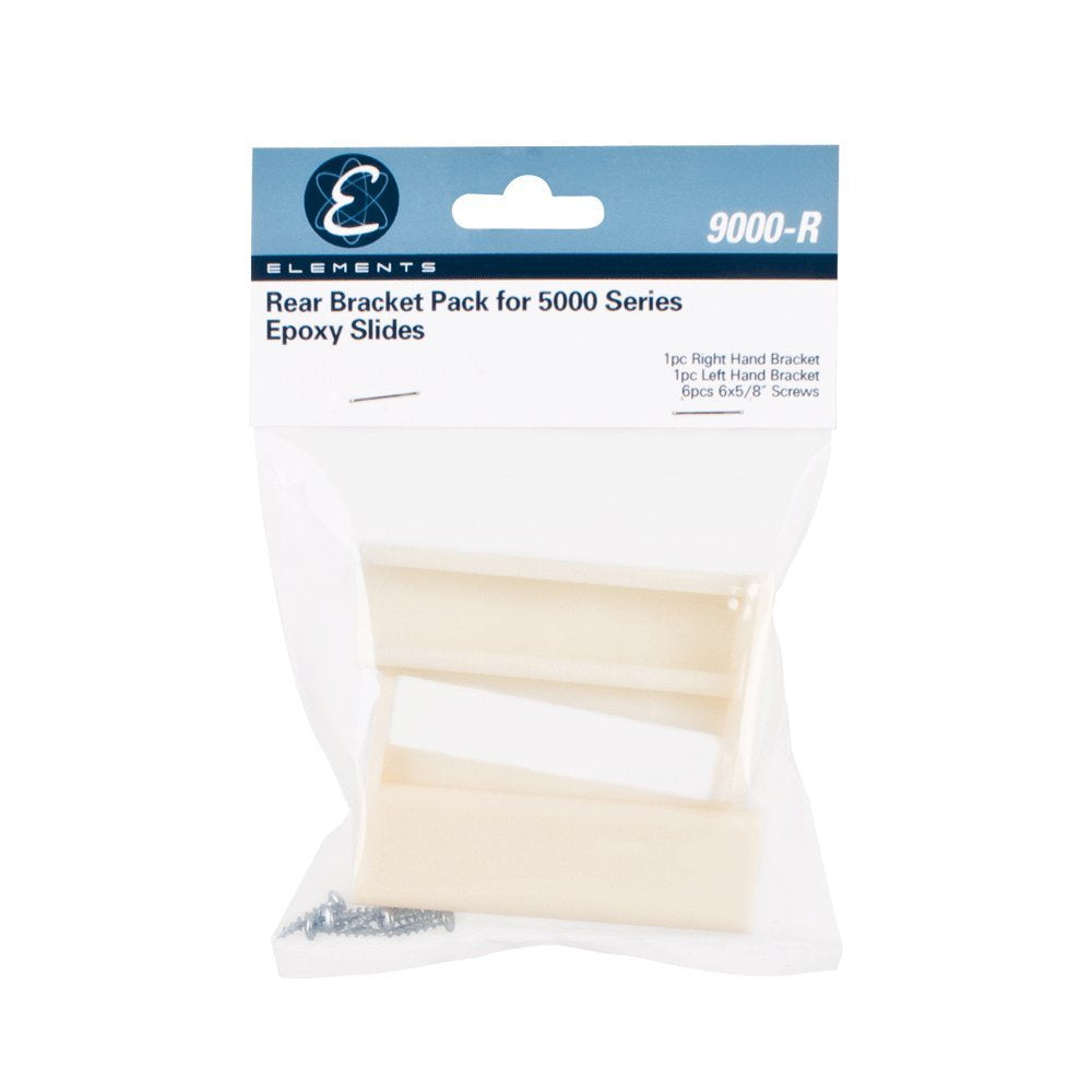 Hardware Resources 9000-R Rear Bracket Pack for Self-close Epoxy Slide - Screws Included