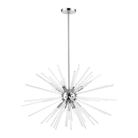 Livex Lighting 41255-05 Utopia - 9 Light Large Pendant In Sparkling Style-25.75 Inches Tall and 32 Inches Wide, Utopia - 9 Light Large Pendant In Sparkling Style-25.75 Inches Tall and 32 Inches Wide