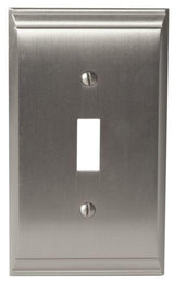 Amerock Wall Plate Satin Nickel 1 Toggle Switch Plate Cover Candler 1 Pack Light Switch Cover