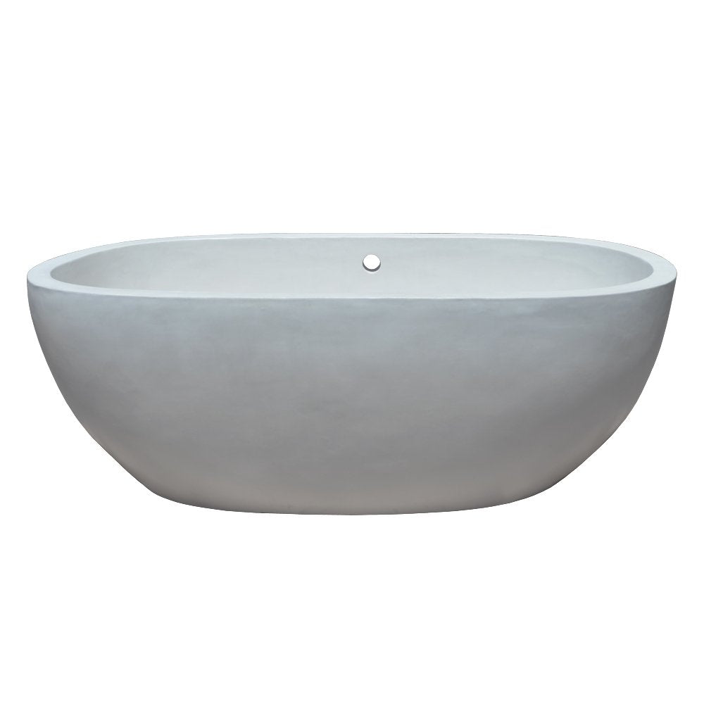 Native Trails NST6236-P Avalon Native Stone Freestanding Bathtub, 62", Pearl (Floor Model For Sale)