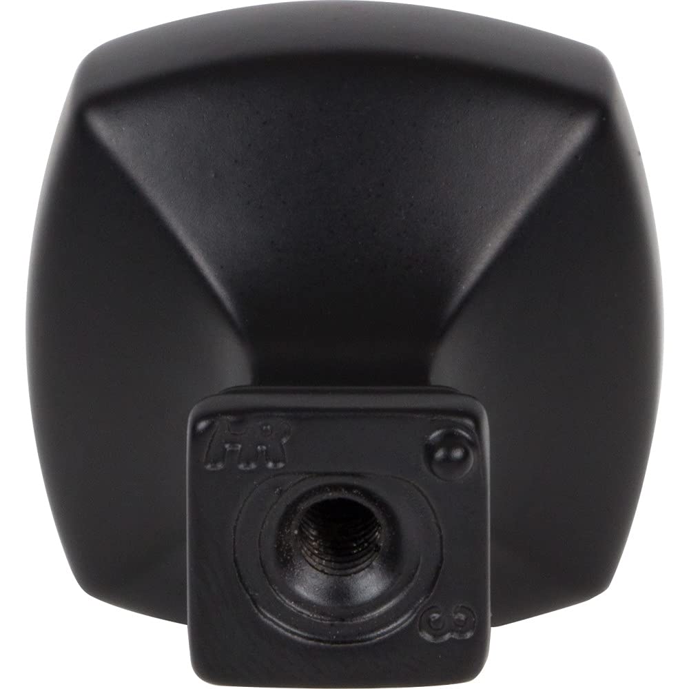 Jeffrey Alexander 278MB 1-1/8" Overall Length Matte Black Square Audrey Cabinet Knob