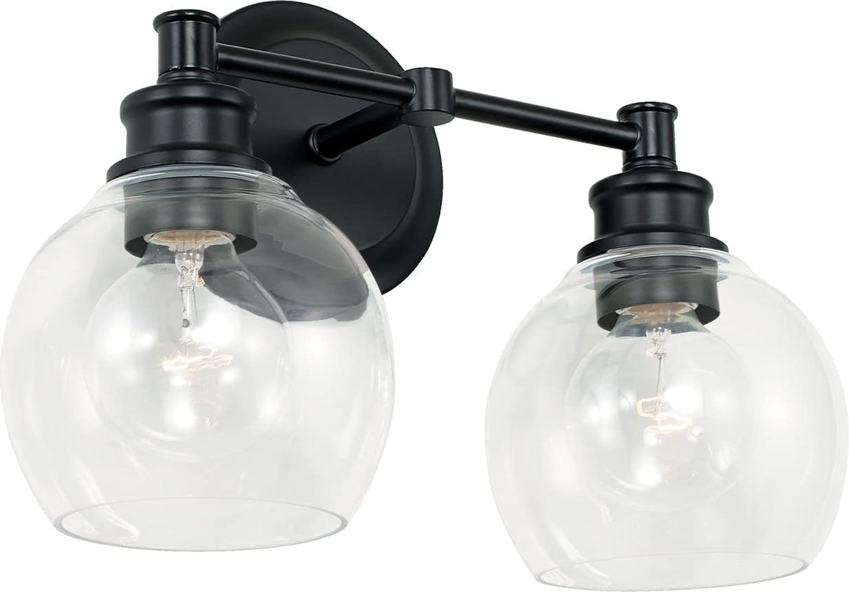 Capital Lighting 121121MB-426 Mid Century 2 Light Vanity Matte Black