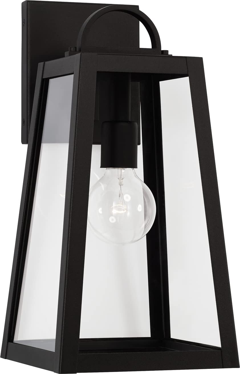 Capital Lighting 943711BK Leighton 1 Light Outdoor Wall Lantern Black