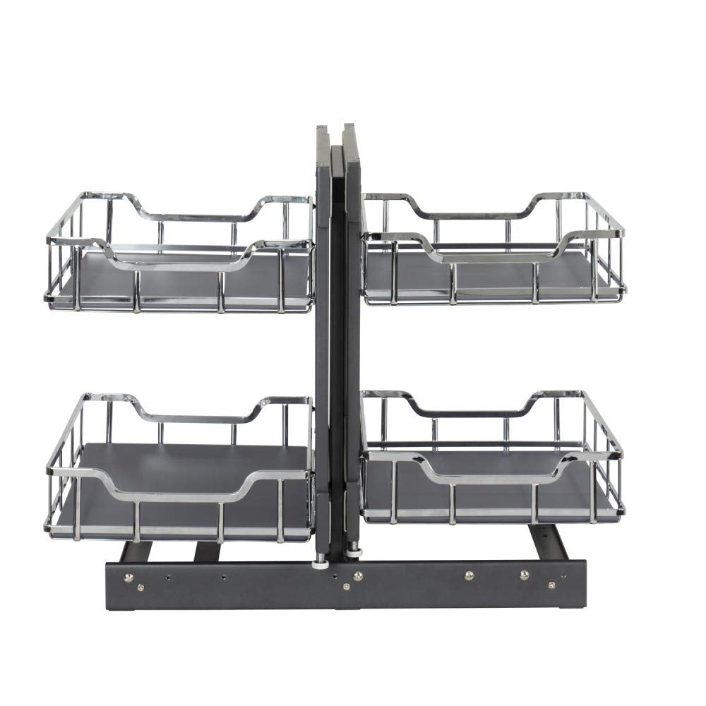 Hardware Resources SWS-BCS18PC 18" Polished Chrome STORAGE WITH STYLE® Blind Corner Organizer