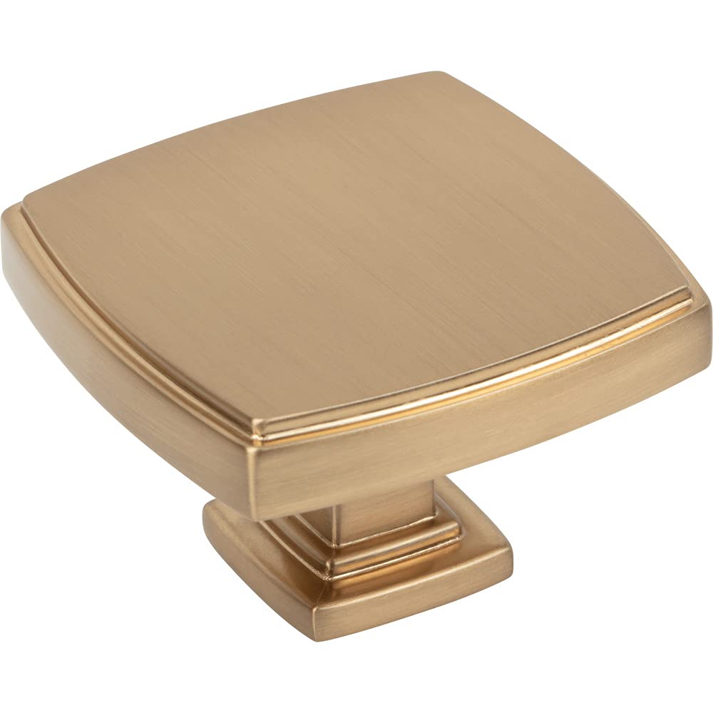 Jeffrey Alexander 141L-SBZ 1-3/4" Overall Length Satin Bronze Square Renzo Cabinet Knob
