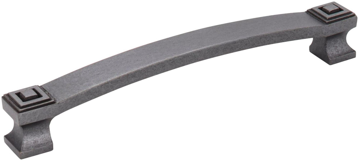 Jeffrey Alexander 585-160DACM 160 mm Center-to-Center Gun Metal Square Delmar Cabinet Pull