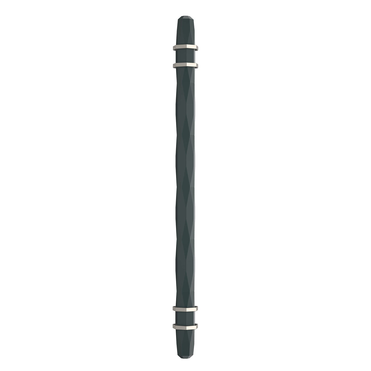 Amerock Cabinet Pull Black Bronze/Satin Nickel 8 inch (203 mm) Center-to-Center London 1 Pack Drawer Pull Drawer Handle Cabinet Hardware