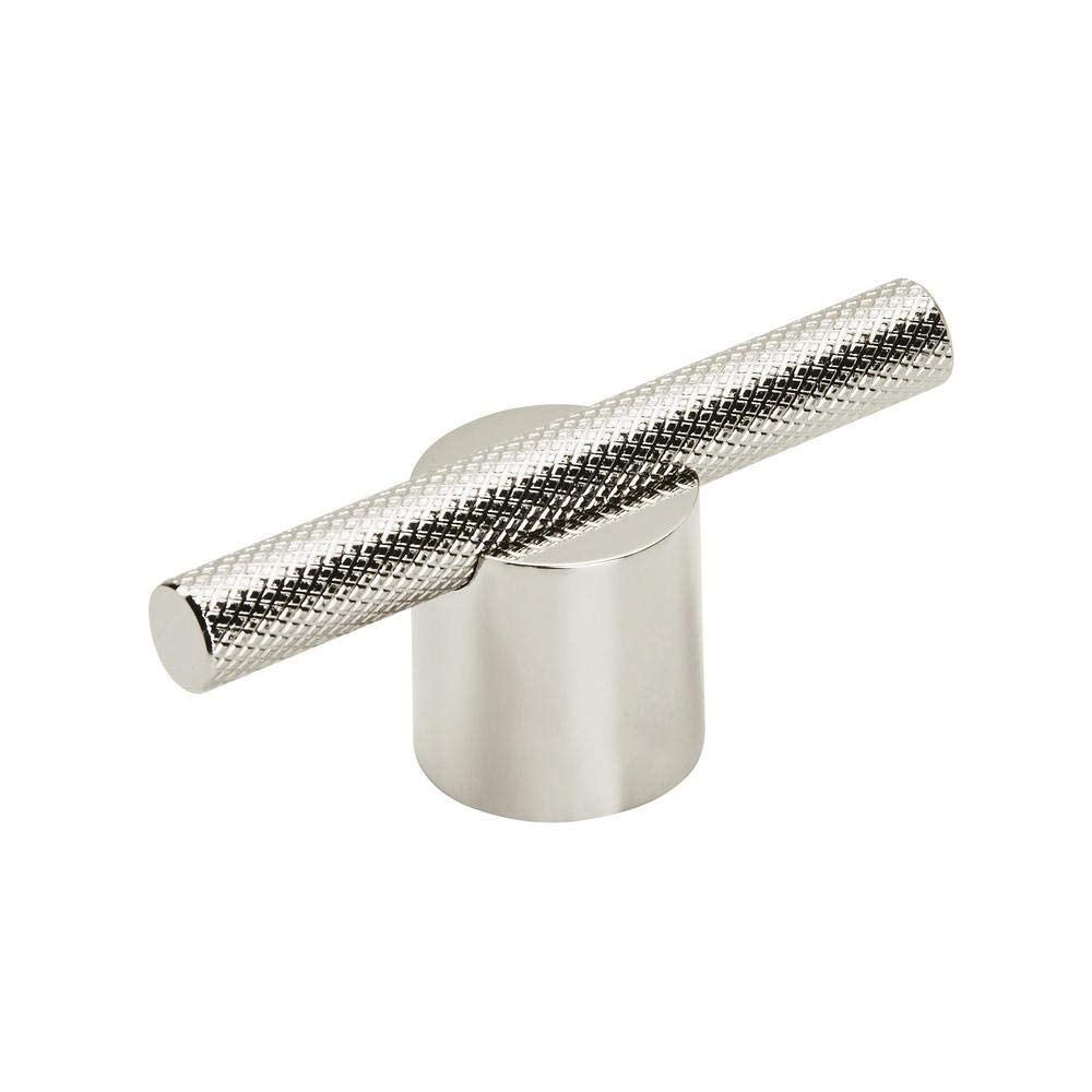 Amerock Cabinet Pull Polished Nickel 5/8 inch (16 mm) Center to Center Transcendent 1 Pack Drawer Pull Drawer Handle Cabinet Hardware