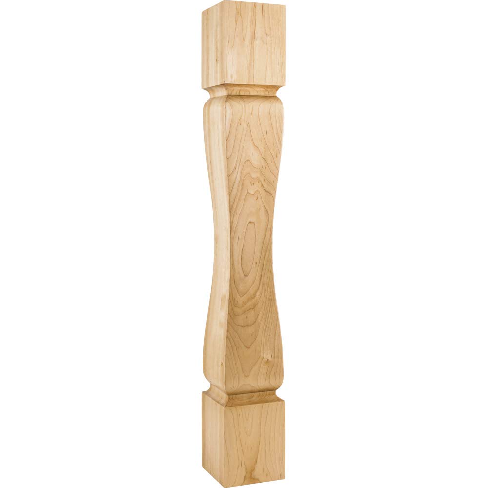 Hardware Resources P82-5-ALD 5" W x 5" D x 35-1/2" H Alder Baroque Minimalist Post