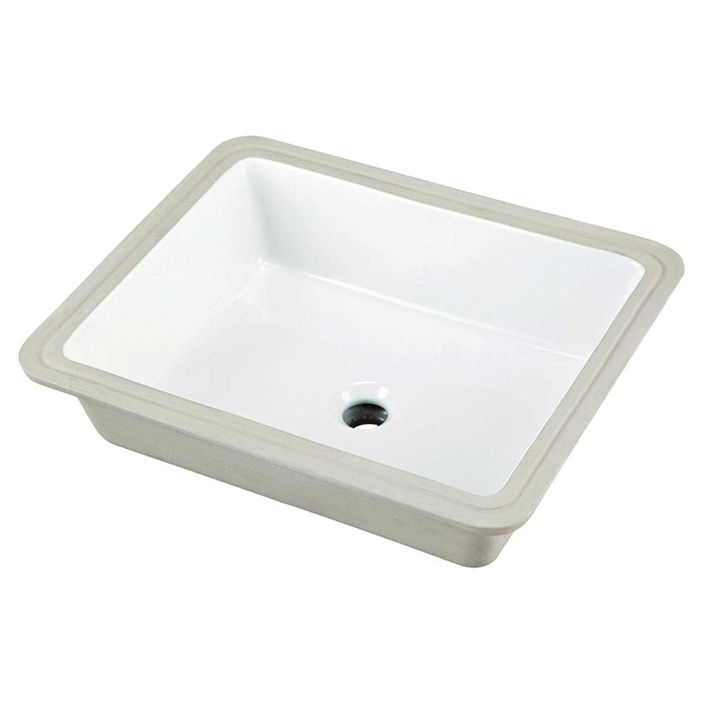Gerber G0012791 White Wicker Park Rectangular Undercounter Bathroom Sink