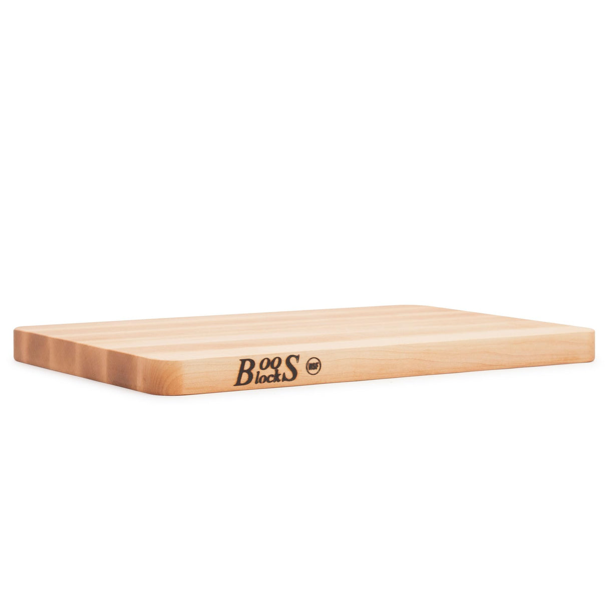 John Boos 212 Chop-N-Slice Maple Wood Cutting Board for Kitchen Prep, 1" Thick, Small, Edge Grain, Rectangle Charcuterie Block, 16" x 10", Reversible 16X10X1 MPL-EDGE GR-REV-NO GRV-
