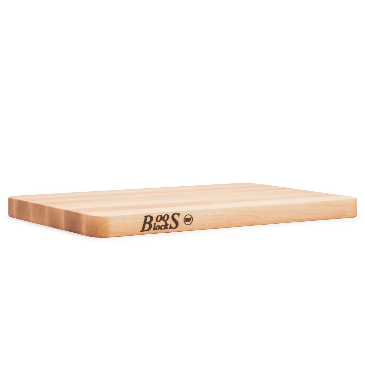 John Boos 212 Chop-N-Slice Maple Wood Cutting Board for Kitchen Prep, 1" Thick, Small, Edge Grain, Rectangle Charcuterie Block, 16" x 10", Reversible 16X10X1 MPL-EDGE GR-REV-NO GRV-