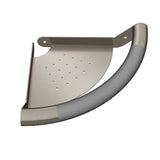 PULSE ShowerSpas 4003-SSB ErgoCornerBar Shelf, ADA Compliant, Soft-Grip, Brushed Stainless Steel