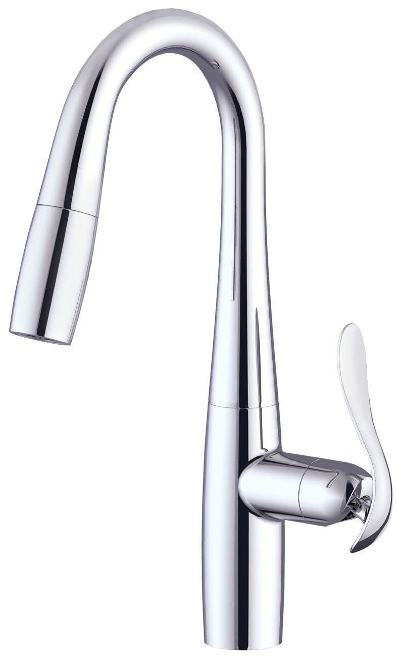 Gerber D150612 Chrome Selene Single Handle Pull-down Prep Faucet