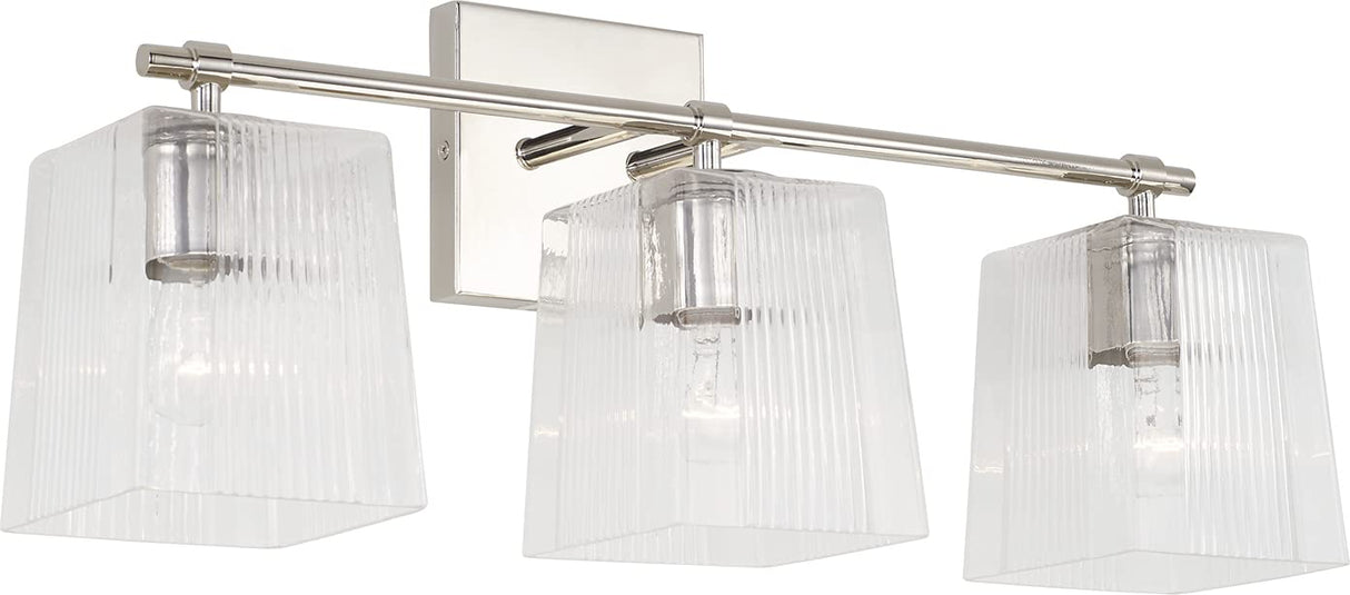 Capital Lighting 141731PN-508 Lexi 3 Light Vanity Polished Nickel