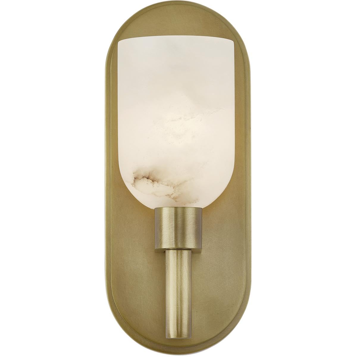 Alora WV338101VBAR LUCIAN 9" WV VINTAGE BRASS ALABASTER 60W E12