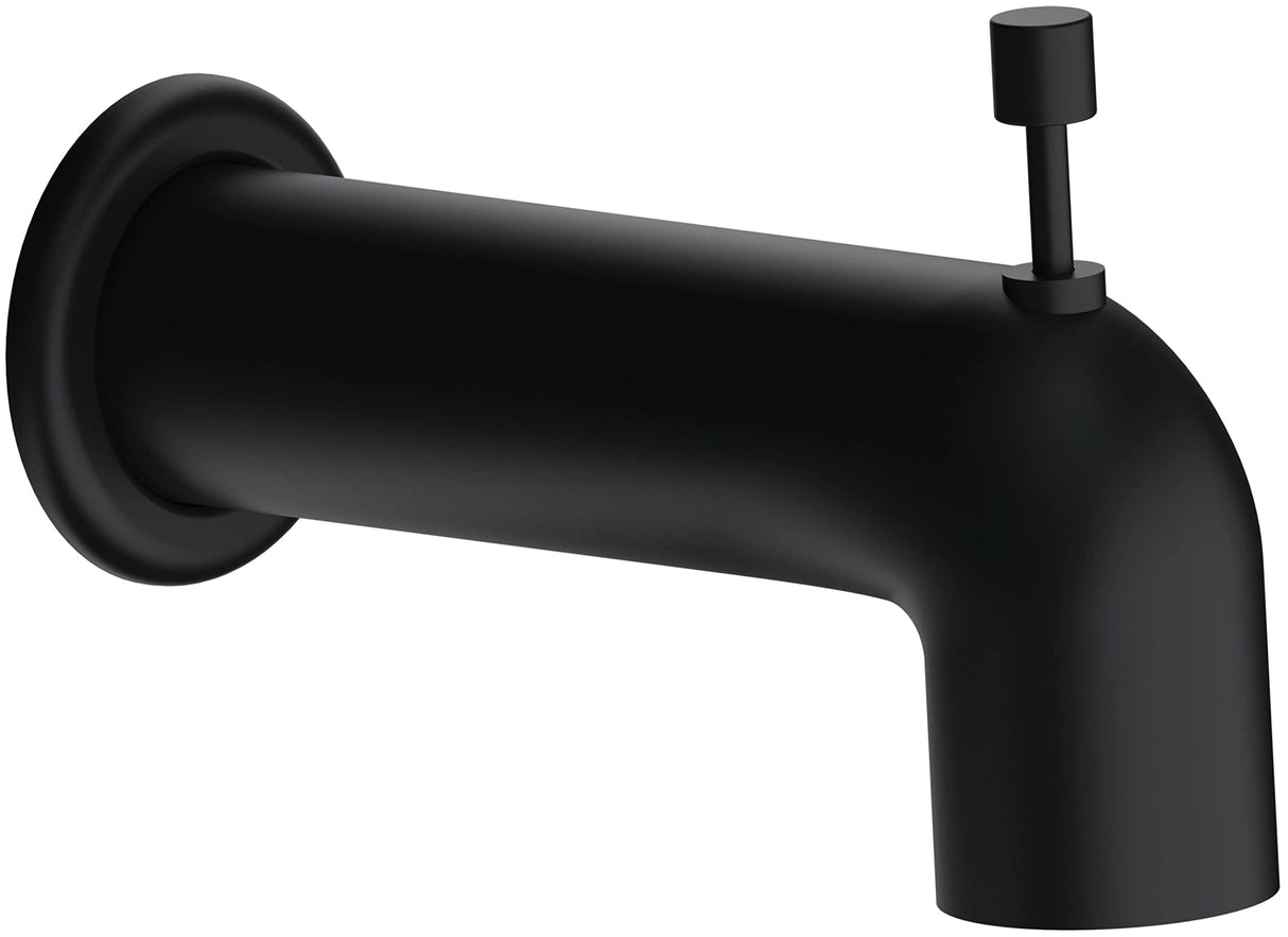 Gerber DA666934BS Satin Black Parma Wall Mount Tub Spout With Diverter