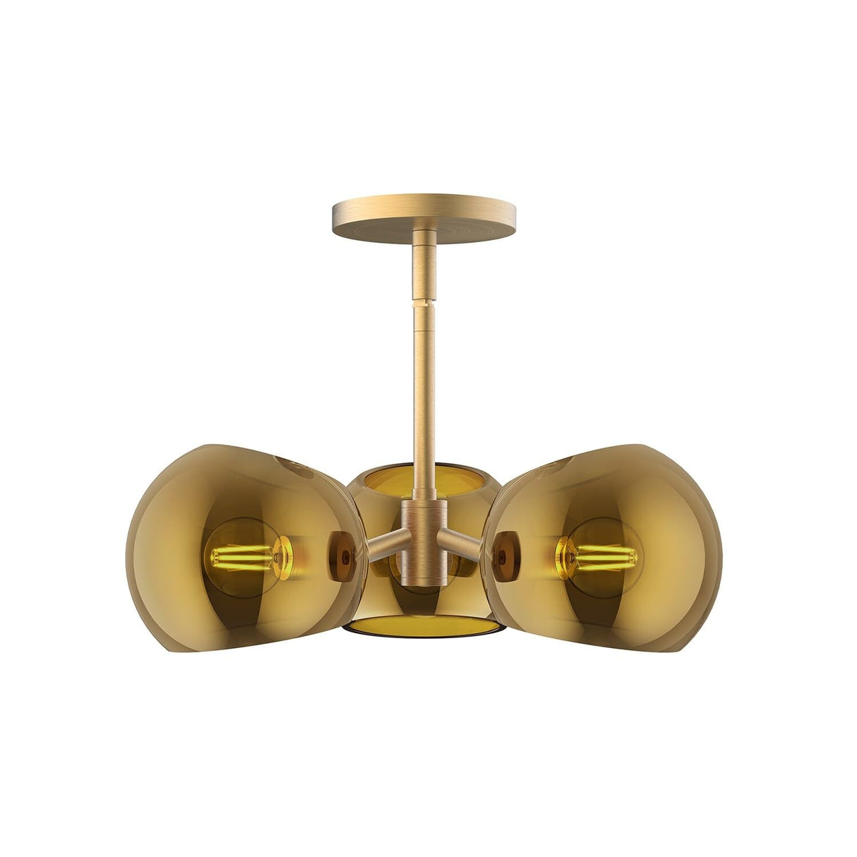 Alora PD548315MBSM WILLOW 16" PD MATTE BLACK SMOKED GLASS ROD 46 3X60W E12 DUO USE