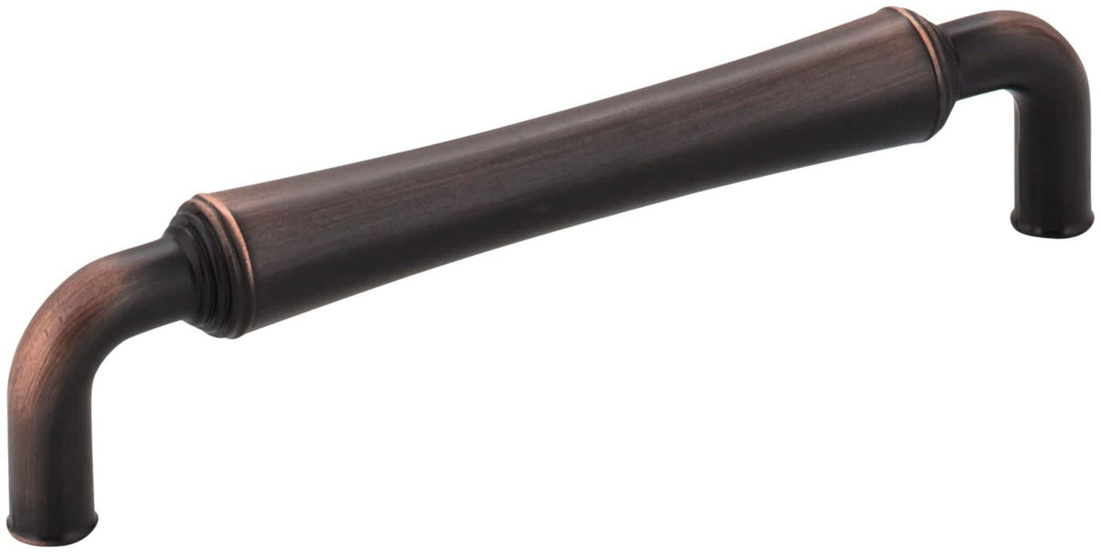 Jeffrey Alexander 537-128DBAC 128 mm Center-to-Center Brushed Oil Rubbed Bronze Barrel Bremen 2 Cabinet Pull