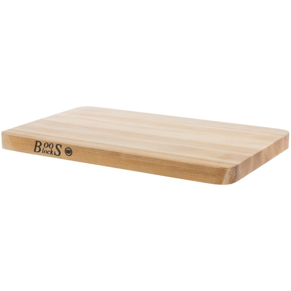 John Boos 212-6 16 x 10" 1" Maple Cutting Board" 16X10X1 MPL-EDGE GR-REV-NO GRV-