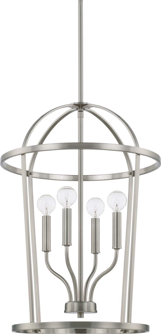 Capital Lighting 528541BN Greyson 4 Light Foyer Brushed Nickel