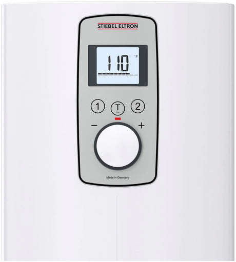 Stiebel Eltron 200061 Model DHC-E 4/6-2 Trend Point-of-Use Electric Tankless Water Heater, Direct Coil Heating System, Switchable kW Power Output, Backlit Display, Adjustable Temperature